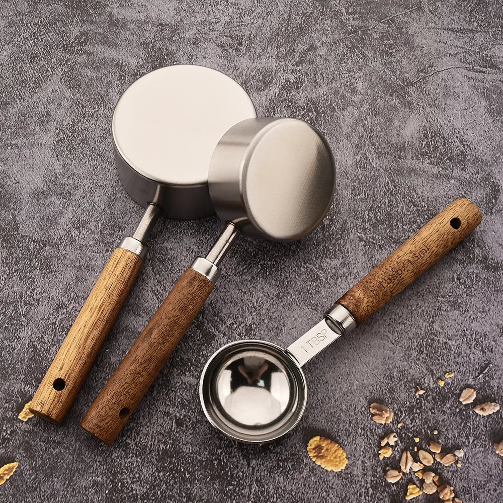 Gold Measuring Cups and Spoons