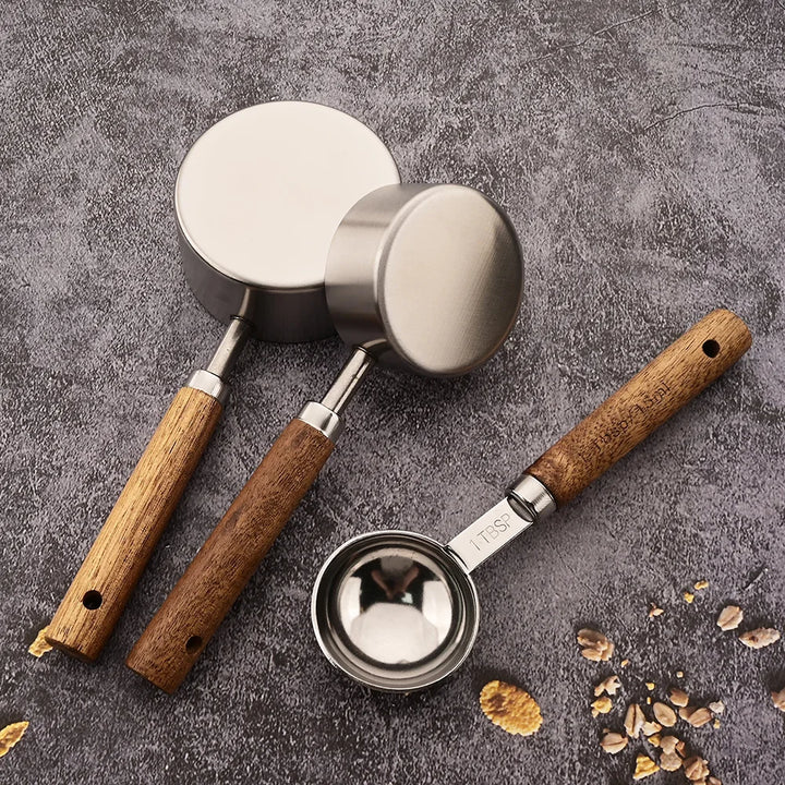 Gold Measuring Cups and Spoons