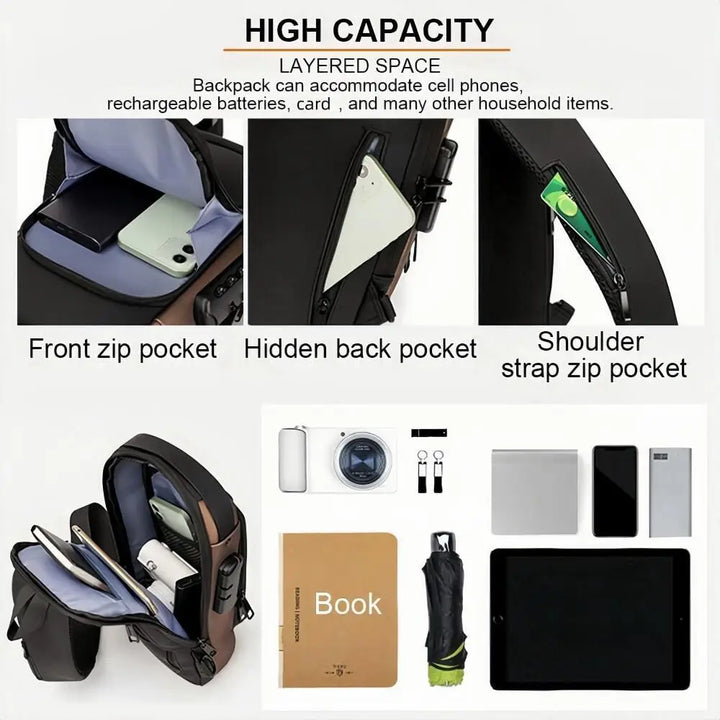 Anti-Theft Crossbody Bag