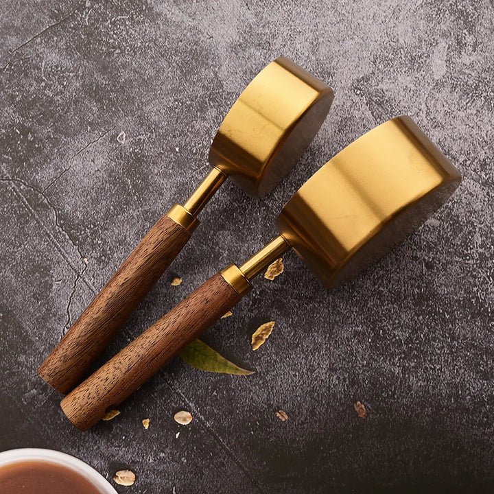 Gold Measuring Cups and Spoons