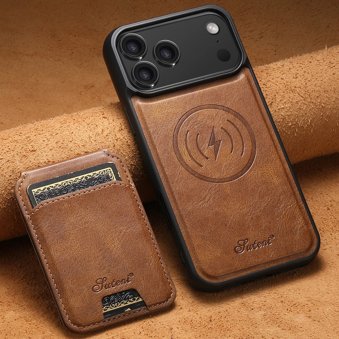 Leather Wallet Stand Case